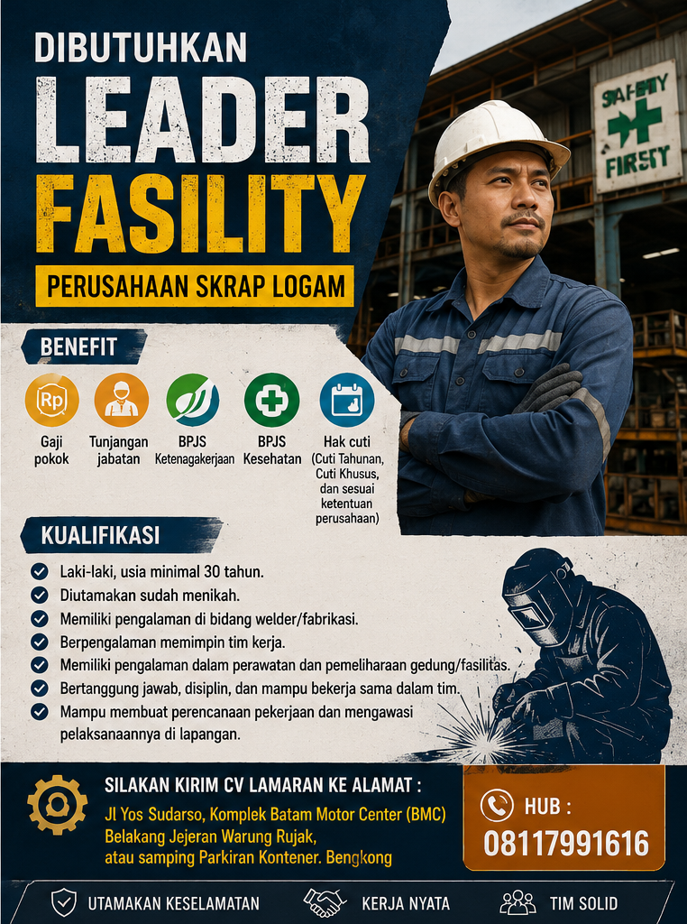 Lowongan Leader Facility
